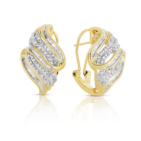 omega back earrings on sale|omega back earrings for women.